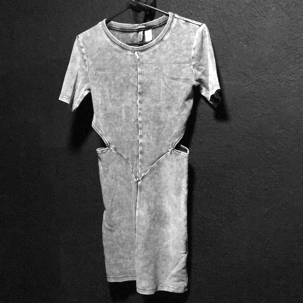 H&M DIVIDED Gray Mini Dress Size M